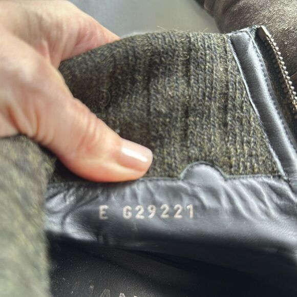 Chanel Women’s Gray Distressed Suede Leather Ankle Boots with CC Logo Buttons. - Picture 11 of 12